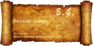 Bezzeg Gemma névjegykártya